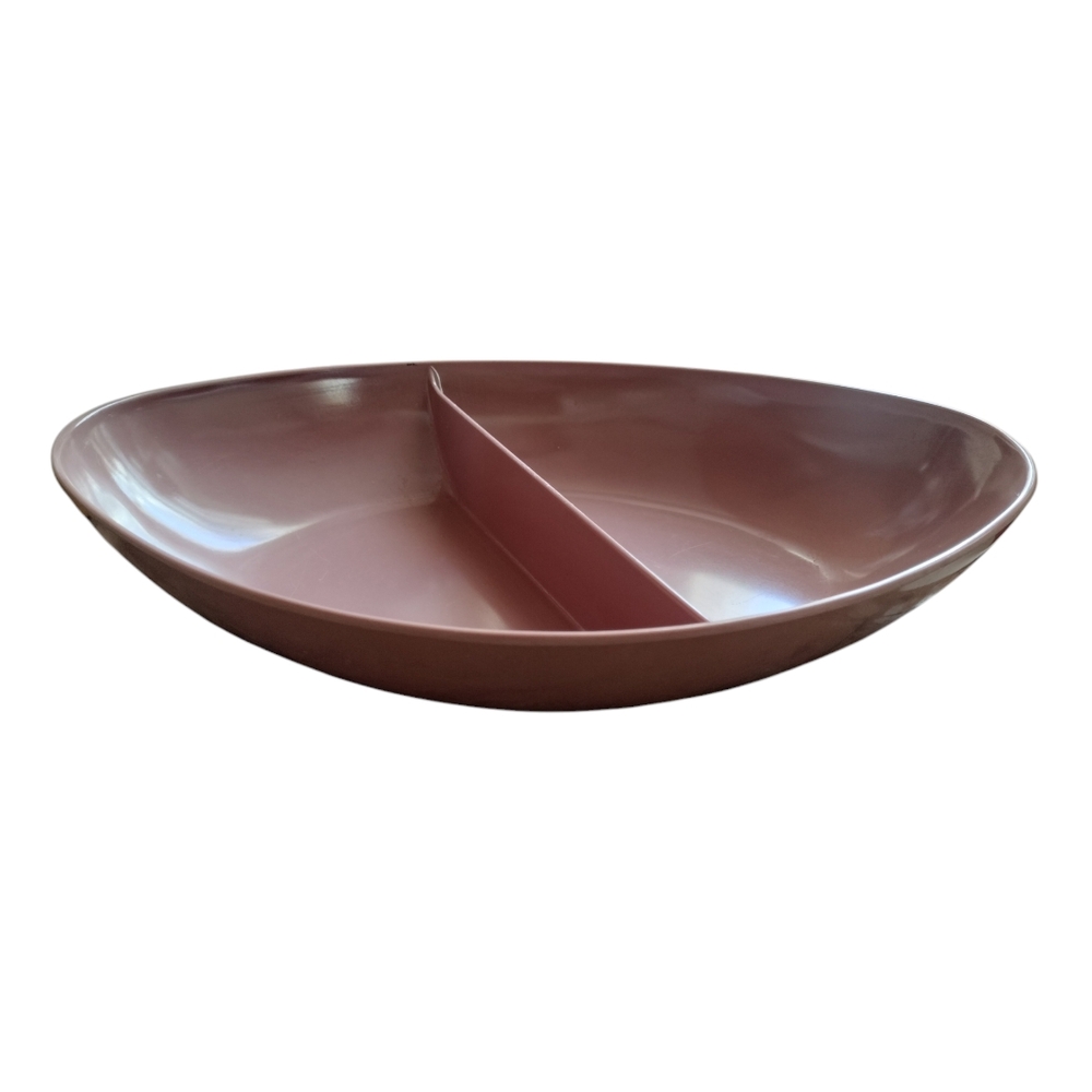 Vintage MCM melamin divided serving,snack, vegetable bowl/dish
